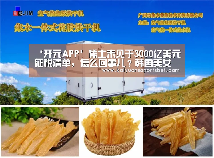 ‘开元APP’稀土未见于3000亿美元征税清单,怎么回事儿?韩国美女明星hp我叫黛西(图2) 开元登录
